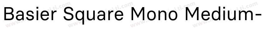 Basier Square Mono Medium字体转换